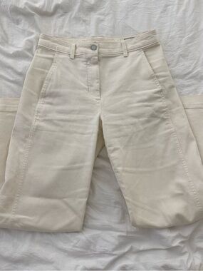Banana Republic Cream Cotton Pants